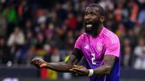 Antonio Rüdiger lors du match amical Allemagne-Pays-Bas (2-0), le 26 mars 2024