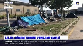 Calais: démantèlement d'un campement de migrants avorté