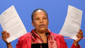 La ministre de la Justice Christiane Taubira, mercredi 12 mars 2014