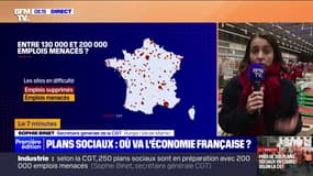 Plans sociaux: Sophie Binet (CGT) appelle le gouvernement à mettre en place "un plan d'urgence"