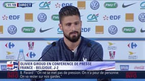 Olivier Giroud : "J'aimerais marquer et j'espère que mon tour viendra dès mardi ou en finale, si finale il y a"