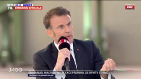 "On sera au rendez-vous, on sera prêt": Emmanuel Macron s'exprime à 100 jours des JO
