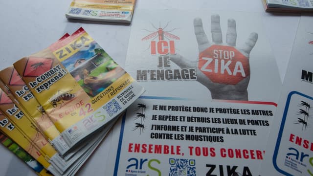 Des flyers informatifs d'une campagne de lutte contre le virus Zika en 2016, en Guadeloupe (photo d'illustration)