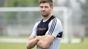 Steven Gerrard à l'entraînement du LA Galaxy