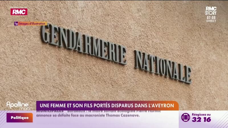 Une femme et son fils portés disparus dans l'Aveyron