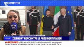 "L'Italie est pleinement aux côtés de l'Ukraine": Zelensky accueilli par le président italien à Rome