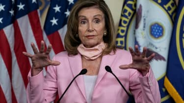 La responsable démocrate Nancy Pelosi, le 22 août 2020 à Washington