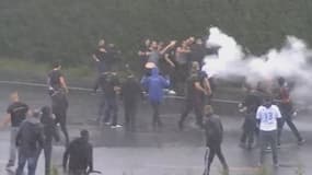 La rixe entre supporters marseillais et lyonnais a eu lieu samedi 18 mai au niveau du péage de Bollène sur l'autoroute A7