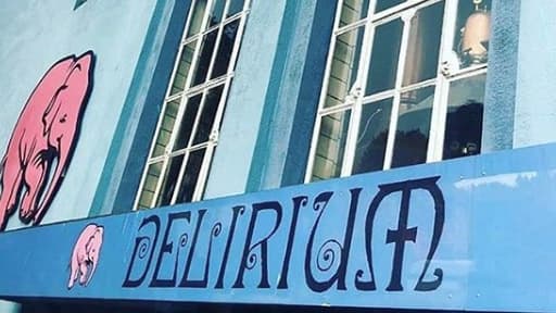 La façade du Delirium Café de Bruxelles - Image d'illustration