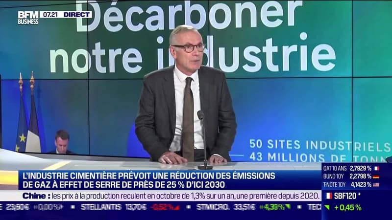 Bruno Pillon (Industrie cimentière) : Une réduction des émissions de gaz à effet de serre de près de 25% d'ici 2030 - 09/11