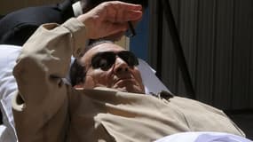 L'ancien président égyptien Hosni Moubarak, lors de son premier procès en juin 2012.