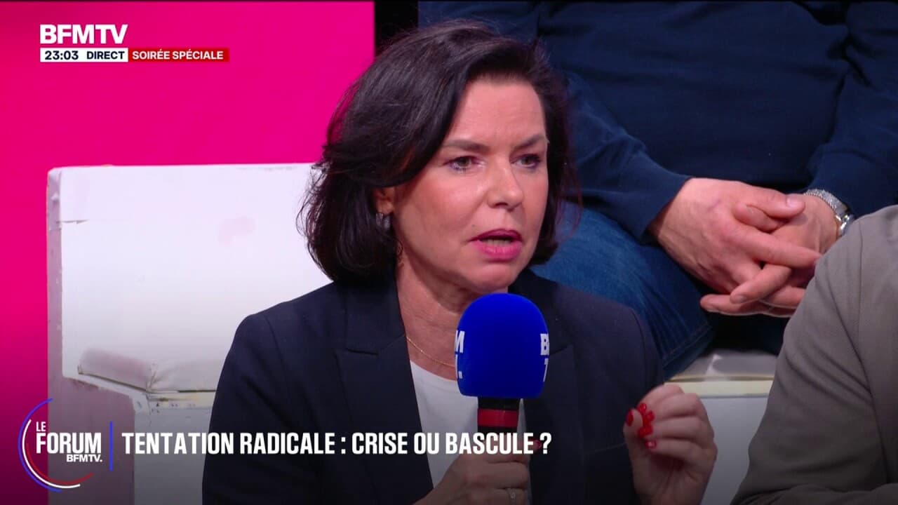 FORUM BFM - "Je mets en garde tout le monde, et surtout les politiques: ne tapez pas sur les journalistes parce que c'est une institution", assure Laurence Sailliet, ancienne membre du parti LR Kép