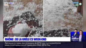 Rhône: un samedi soir sous la grêle