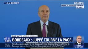 "C'est pour moi un crève-cœur." Alain Juppé fait ses adieux à la mairie de Bordeaux