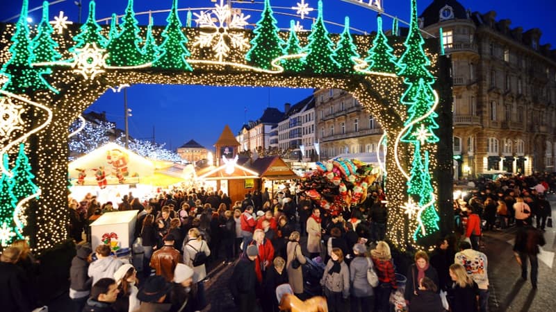Le marché de Noël de Strasbourg. 