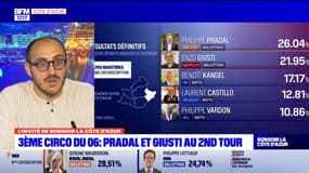 Législatives: Enzo Giusti, seul candidat de la Nupes qualifié au second tour dans les Alpes-Maritimes