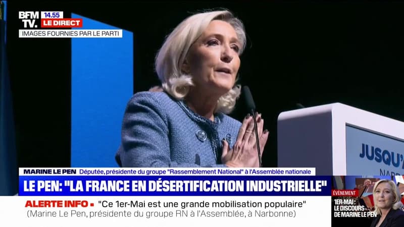 Marine Le Pen dénonce une politique 