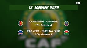 Can 2022 13 janvier : Coup d'envoi de la J2, les classements et le calendrier