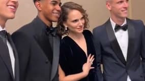 Natalie Portman avec Lamine Yamal, Dani Olmo et Pau Cubarsi