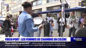 Vieux-Port de Marseille: les femmes de chambre du Radisson Blu toujours mobilisées