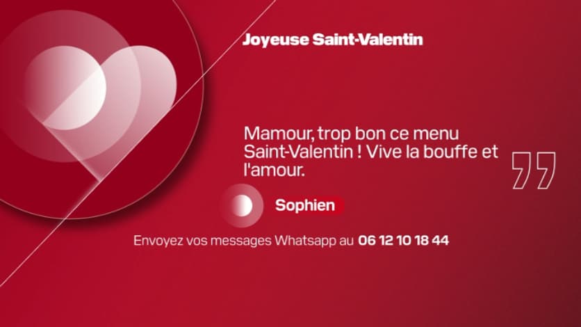 Message de Saint-Valentin, BFM Marseille Provence