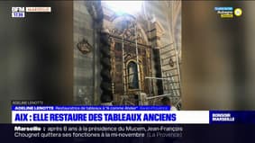 Aix-en-Provence: elle restaure des tableaux anciens