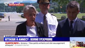 Élisabeth Borne sur l'attaque au couteau à Annecy: "Le suspect n'est connu d'aucun service de renseignement européen"