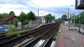 C'est sur le quai de la gare du Champ de courses d'Enghien qu'a eu lieue la fausse agression (Photo d'illustration)