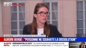 Budget: Pour Aurore Bergé, porte-parole démissionnaire du gouvernement, "il faut préparer le suivant"