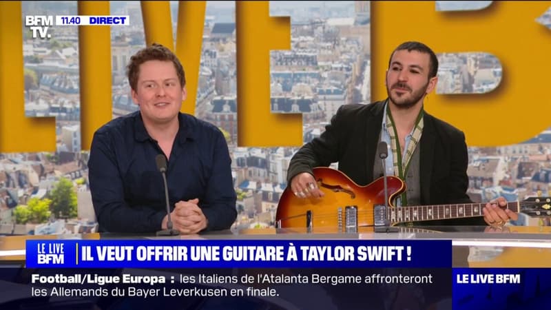 Regarder la vidéo Des chasseurs de guitares de légende veulent en offrir une à Taylor Swift: ils lancent un appel sur BFMTV