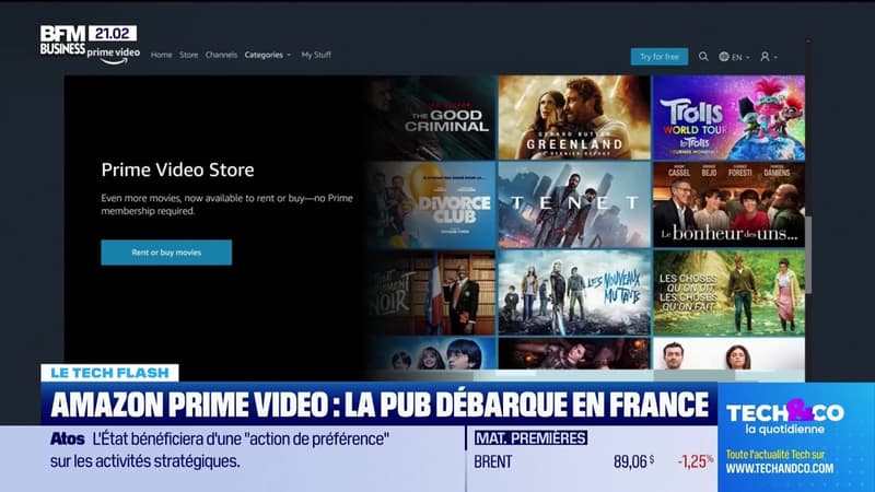 Le Tech Flash : Amazon Prime Video, la pub débarque en France par Léa Benaim - 09/04
