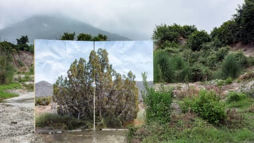 Photo transmise par la photographe iranienne Gohar Dashti prise le 18 juillet 2019 illustrant l'une de ses oeuvres