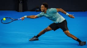 Gaël Monfils lors de sa défaite contre Novak Djokovic (6-3, 6-3) à Brisbane, le 2 janvier 2025