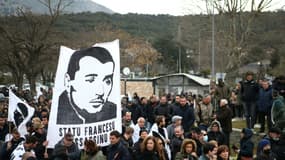 Manifestation de soutien à Yvan Colonna, à Corte (Haute-Corse), le 6 mars 2022