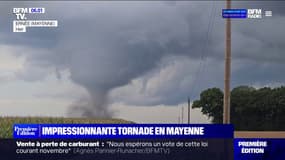 "7-8 minutes à une grosse intensité": cet habitant qui a filmé l'impressionnante tornade en Mayenne raconte