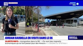 Alpes-Maritimes: le président du Rassemblement national, était en visite à Menton avec la police aux frontières
