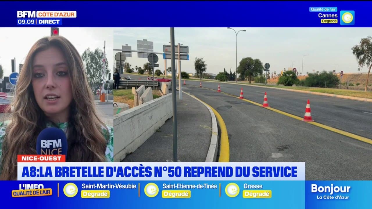 A8 : la bretelle d'accès n°50 reprend du service