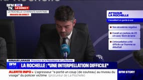 Policier agressé à La Rochelle: "Ce brigadier-chef de 50 ans présente des plaies légères au niveau du visage, du cou, ainsi que sur ses mains", indique le procureur de la République