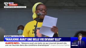 Hommage à Marjorie: "Nous devons tout faire pour que ce genre de drame ne se reproduise pas", témoigne Cynthia, la sœur de la victime