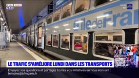 Le trafic s'améliore lundi dans les transports en commun franciliens 