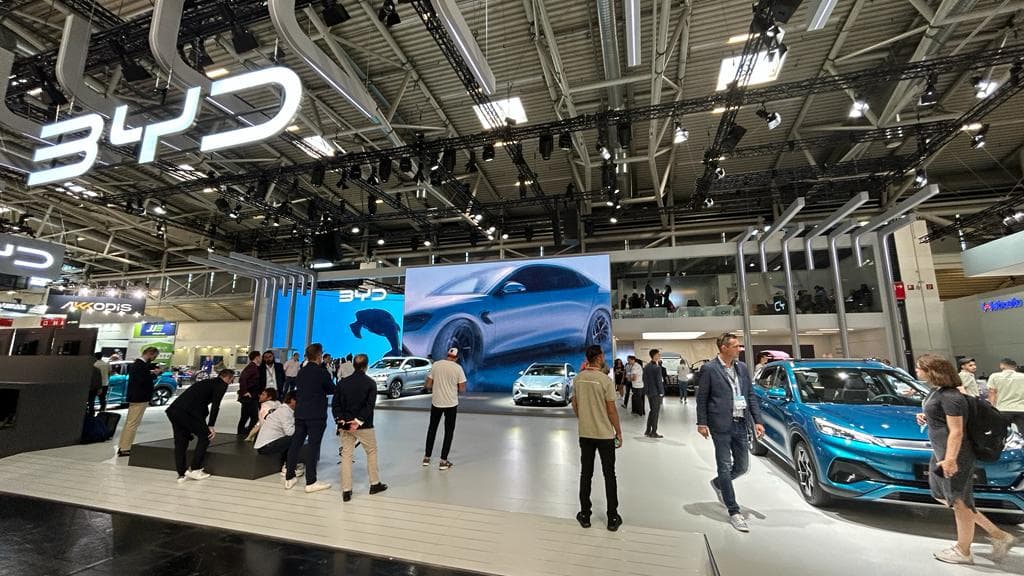Le stand BYD du salon de Munich