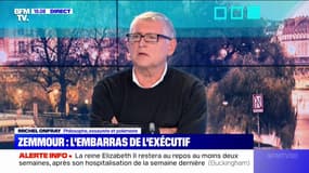 "Intéressé" par les constats d'Éric Zemmour, Michel Onfray en condamne "sa lecture"