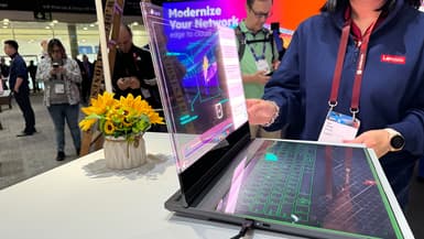 Le prototype de PC à écran transparent de Lenovo