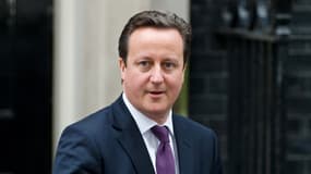 Le Premier ministre britannique David Cameron devant le 10 Downing Street à Londres