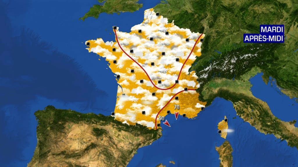 La météo ce mardi après-midi