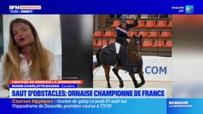 Normandie: Marie-Charlotte Bazian, une Ornaise, championne de France de sauts d'obstacles à cheval 