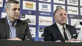 Bruno Genesio et Jean-Michel Aulas
