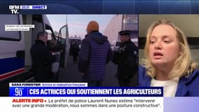 "On doit tous être mobilisés" : l'actrice Sara Forestier apporte son soutien aux agriculteurs