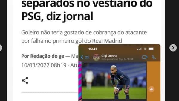 Capture Instagram Neymar