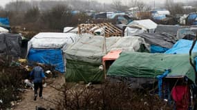 Le camp de migrants appelé la "Jungle" le 22 février 2016 à Calais